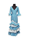T 46. Robe flamenco Outlet. Mod. Alegría Azul Turquesa. Taille 46 123.967€ #50760ALEGRIAAZTQ46